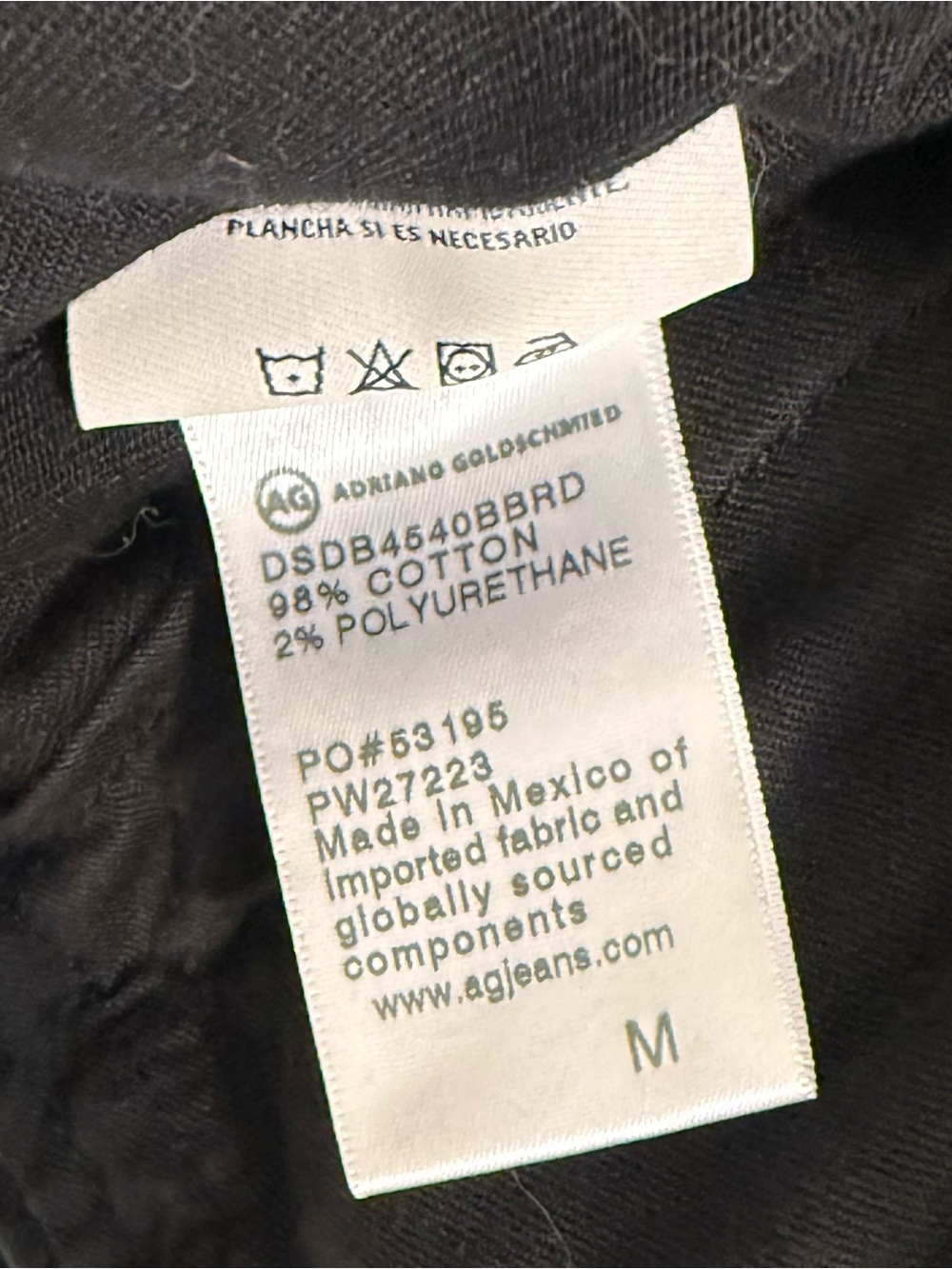 AG Adriano Goldschmied Black Oversized Denim Trucker Kendrix Jacket NWT Medium - Picture 7 of 7